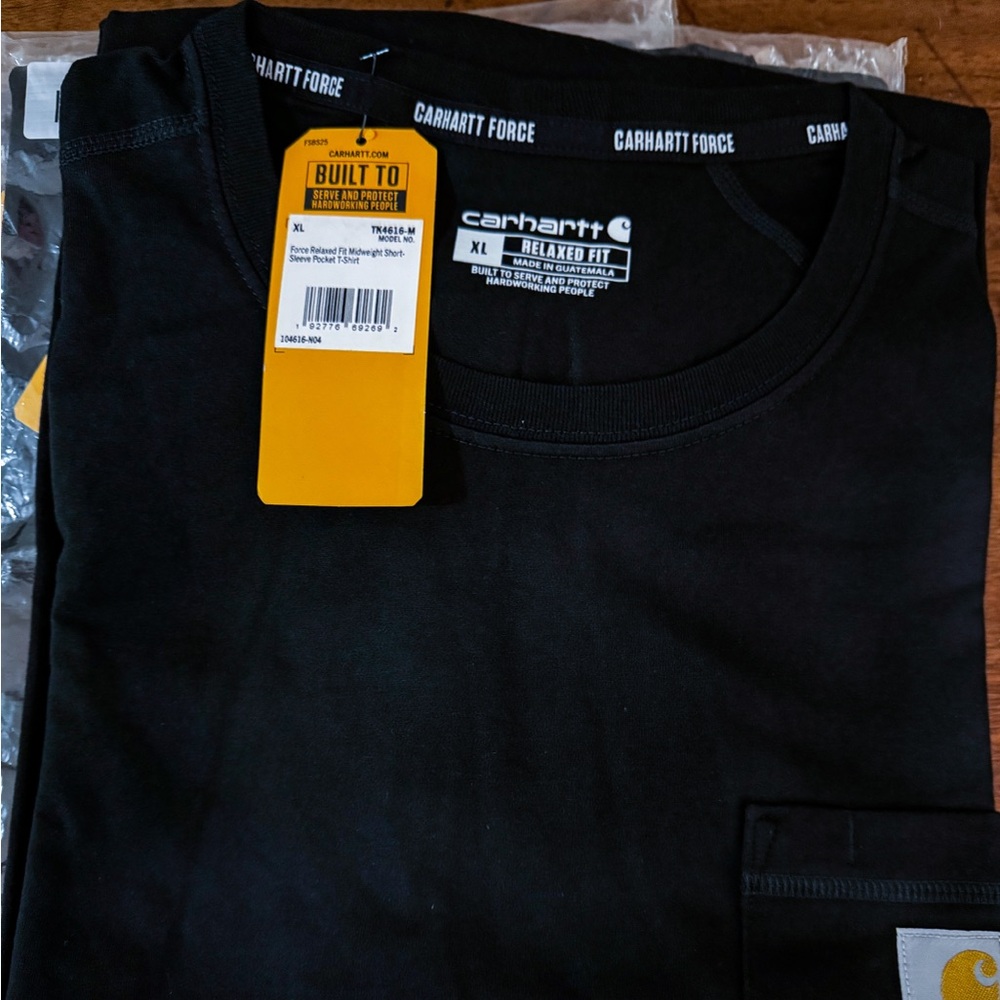 NWT Carhartt Force Relaxed Fit Midweight Short Sle Pocket T-Shirt